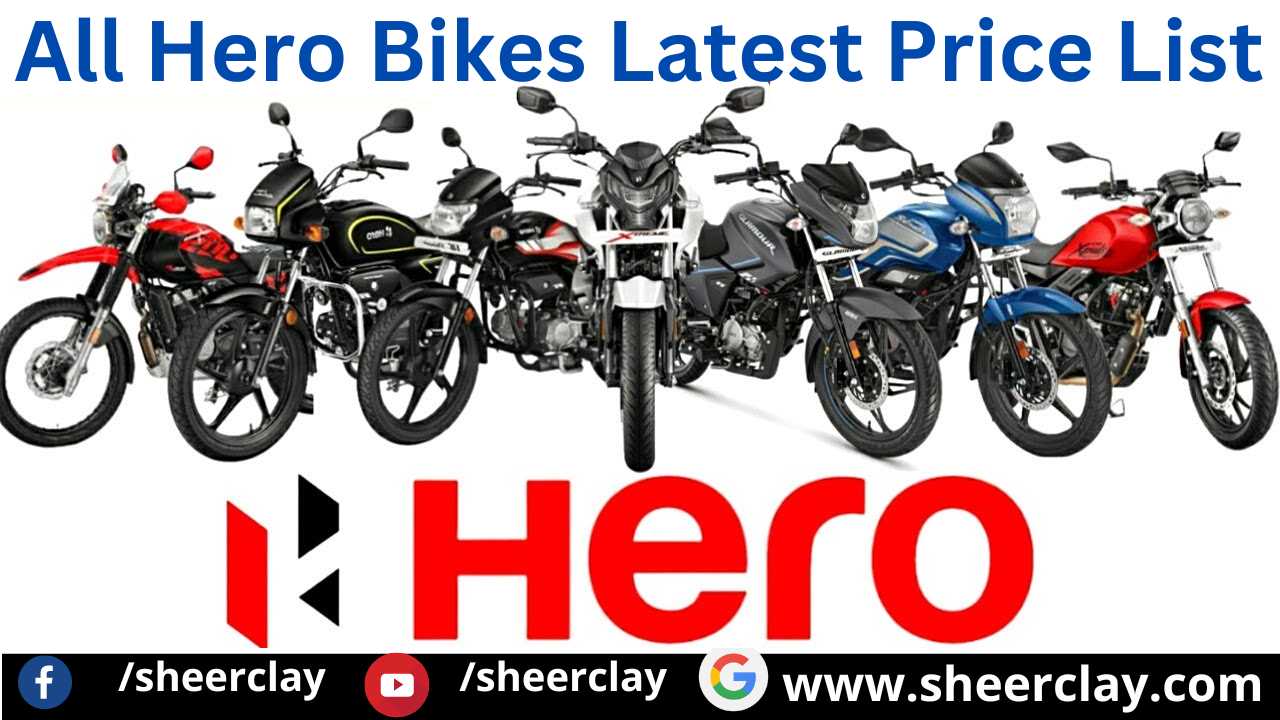 all hero bikes