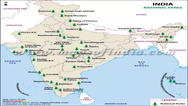 List Of National Parks Of India,List Of National Parks Of India: भारत ...